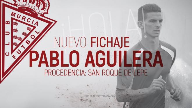 Pablo Aguilera ya es nuevo jugador del Murcia