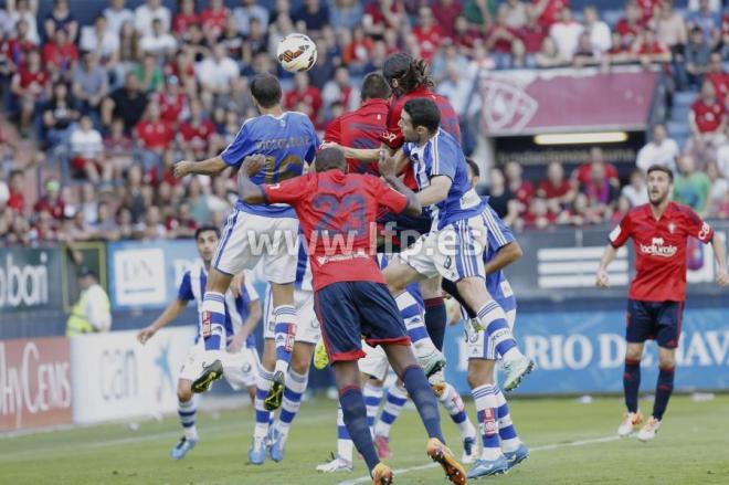 Un instante del Osasuna-Recre.