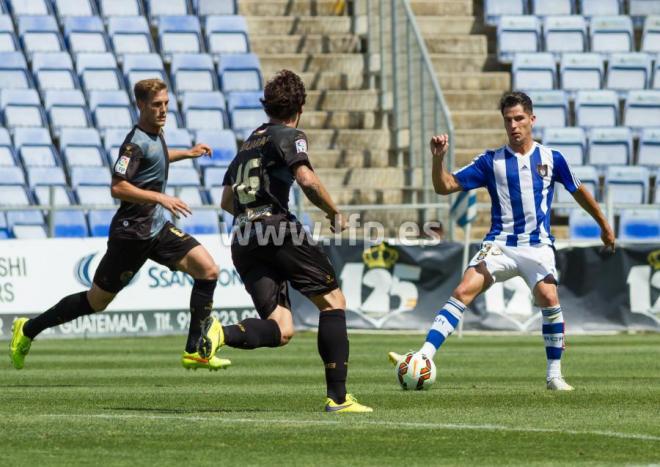 Lance del partido entre el Recreativo y el Sabadell en el Nuevo Colombino.