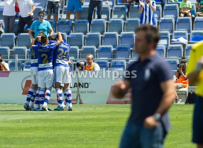 José Dominguez durante el partido contra el Sabadell.