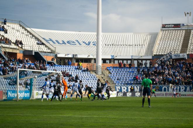 Instante del último partido ante La Balona | Clara Verdier