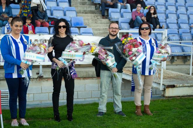 Protagonistas del homenaje en el estadio. Foto: Clara Verdier.