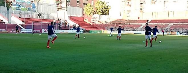 En el calentamiento | @UCAMMurciaCF