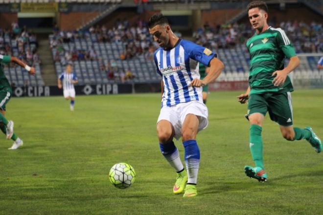 Instante del encuentro disputado por el Recre ante el Betis.