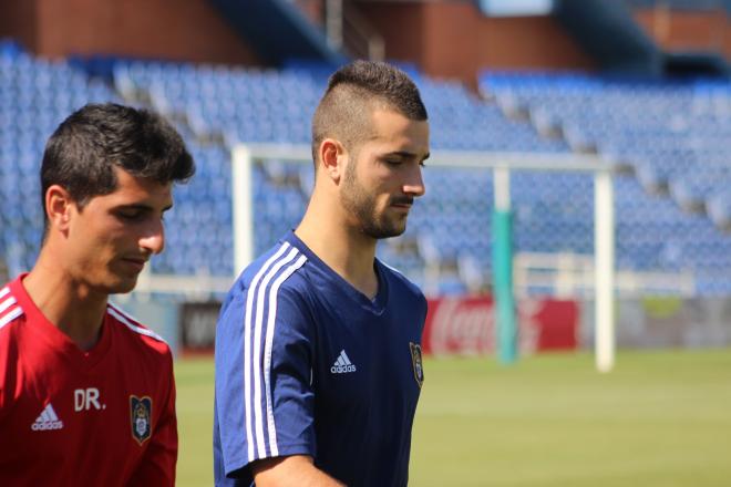 Rubén Mesa durante un entrenamiento.