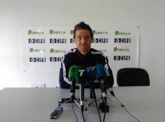 Edu Moya en sala de prensa.