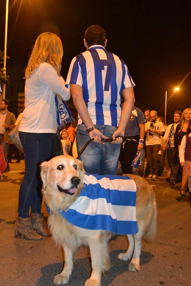 Aficionados del Decano en la manifestación del pasado jueves.