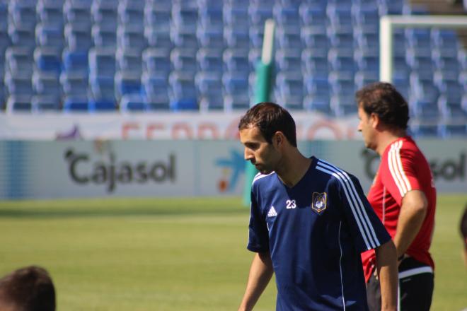 Víctor Díaz en un entrenamiento.