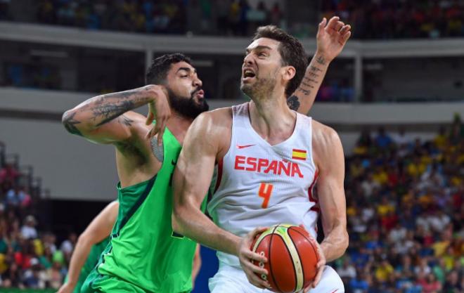 Pau Gasol no bastó para el equipo español.