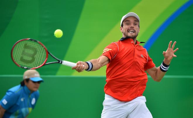 Roberto Bautista, en el partido ante Del Potro.