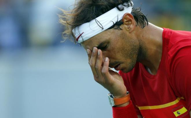 Rafa, durante un partido en Río.