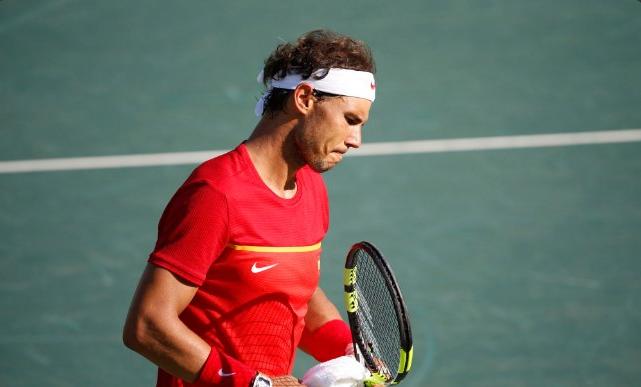 El español, durante el choque ante Nishikori.