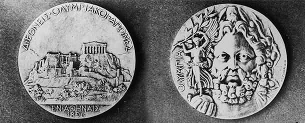 Medallas otorgadas en 1896.