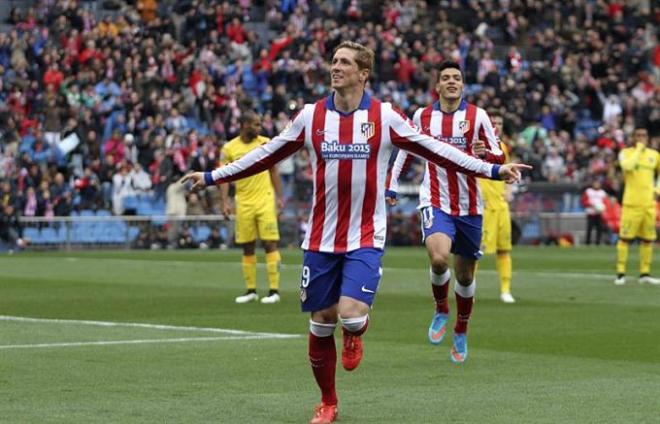 Fernando Torres celebra el gol ante el Getafe.