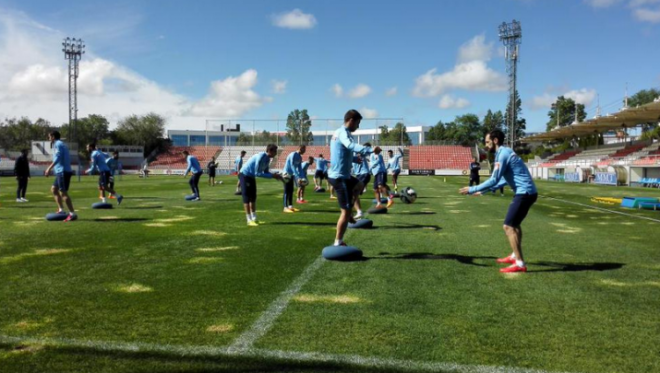 Entrenamiento del Atlético tras dos días de descanso.