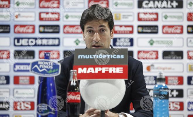 Pablo Franco, entrenador del Getafe CF.
