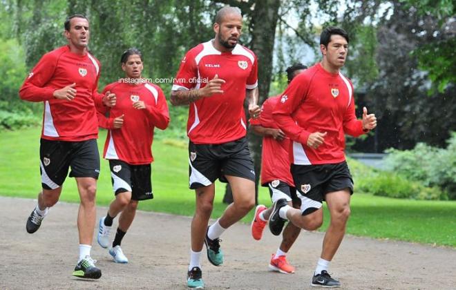 Bebé, durante un entrenamiento en el bosque.