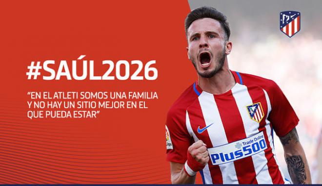 Saúl, renovado hasta 2026.