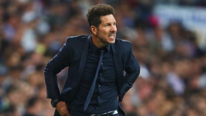 Simeone, durante un partido esta temporada.