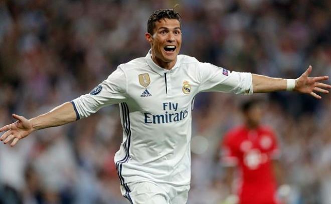 Cristiano Ronaldo celebra uno de sus tantos.