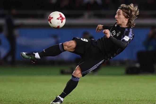 Luka Modric, en un partido con el Real Madrid.