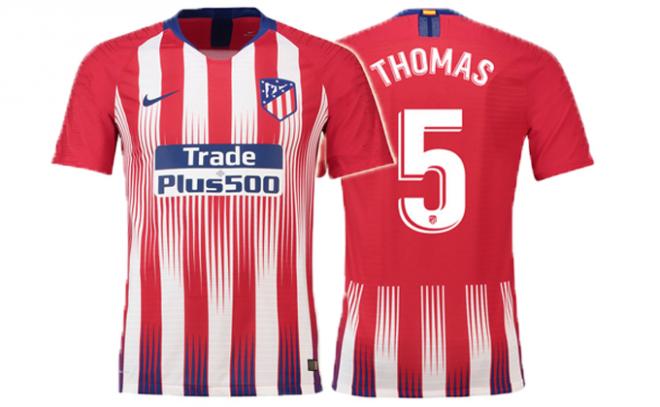 Así luce la nueva camiseta del Atlético.