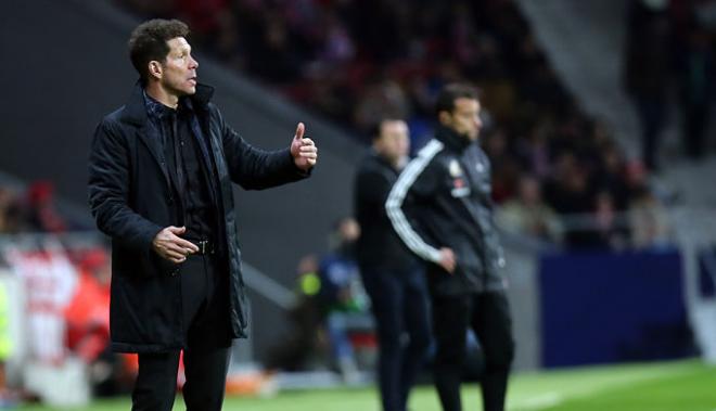 Simeone, en el duelo ante el Elche (Foto: ATM).