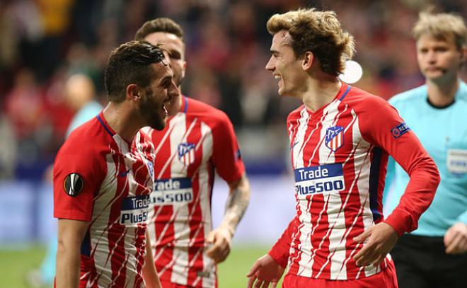 Koke y Griezmann, los goleadores del Atlético (Foto: ATM).