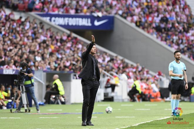 Simeone, en el duelo ante el Eibar (Foto: LaLiga).