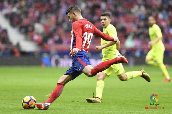 Lucas, en el duelo ante el Getafe (Foto: LaLiga).