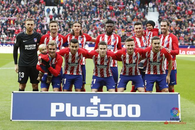 El once del Atlético ante la Real (Foto: LaLiga).