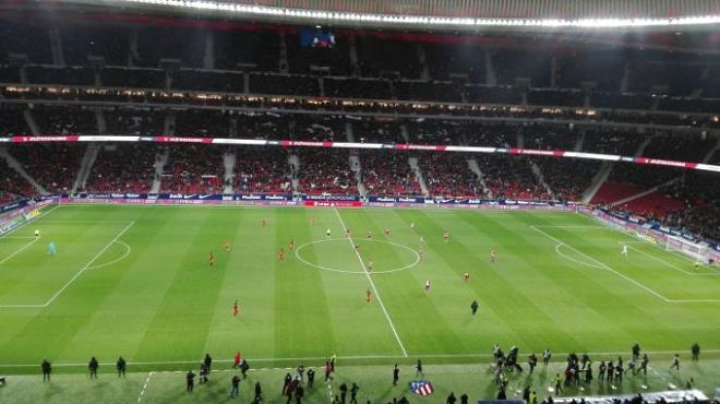 El Wanda Metropolitano,en el Atlético-Valencia.