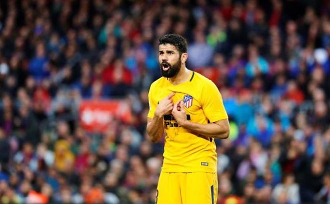 Diego Costa, en el duelo del Camp Nou.