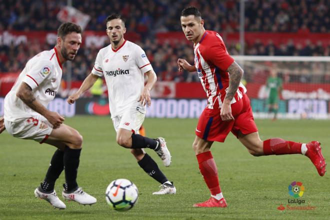 Vitolo, en el duelo ante el Sevilla.