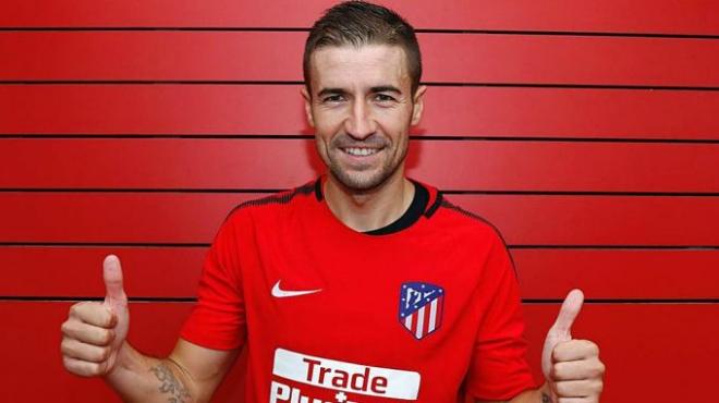 Gabi, en la Ciudad Deportiva del Atlético (Foto: ATM).