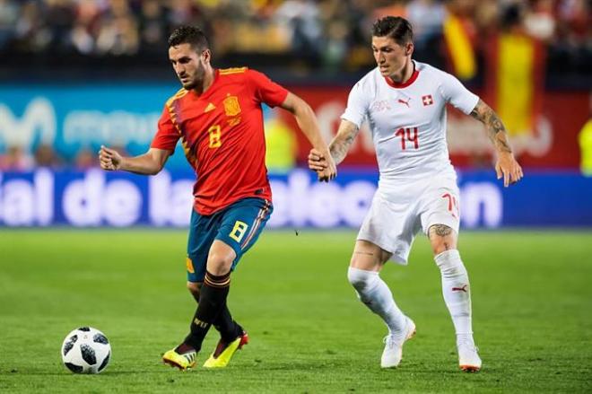 Koke, en el duelo ante Suiza (Foto: EFE).