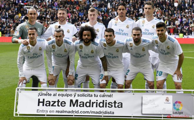 El once inicial del Real Madrid (Foto: LaLiga).