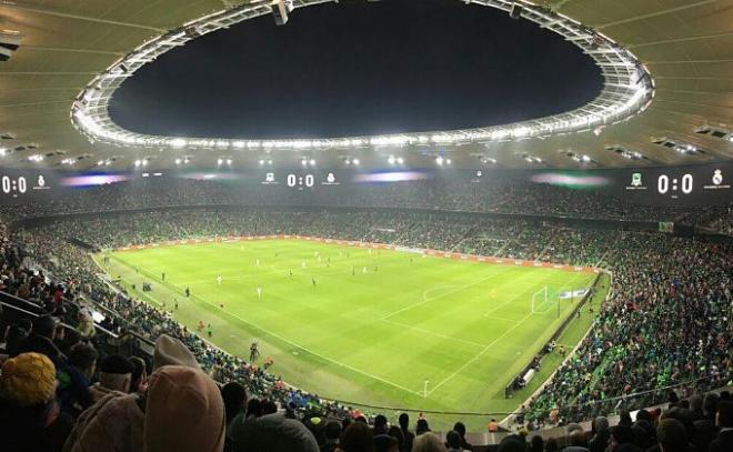 El Krasnodar Stadium, con récord de asistencia.