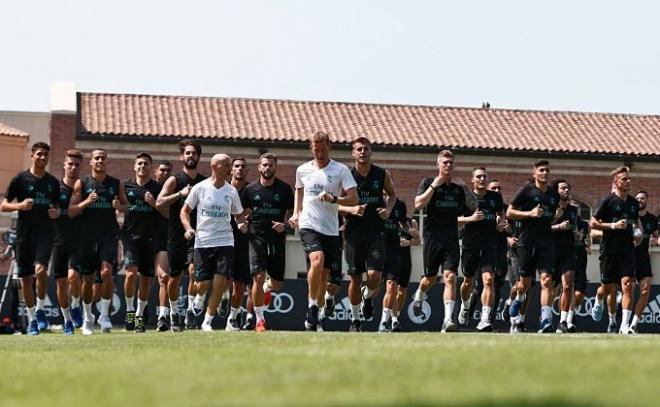 Imagen de un entrenamiento del Real Madrid.