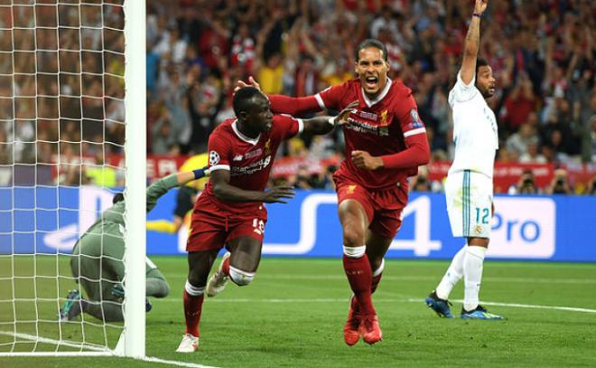 Sadio Mané marcó en la final ante el Real Madrid.