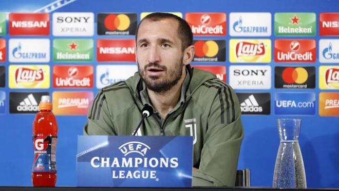 Chiellini, en sala de prensa.