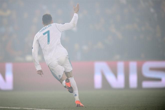 Cristiano, celebrando su tanto (Foto: LaLiga).