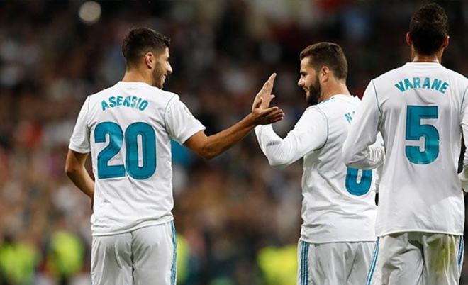 Asensio celebra su gol al Éibar (Foto: RM).