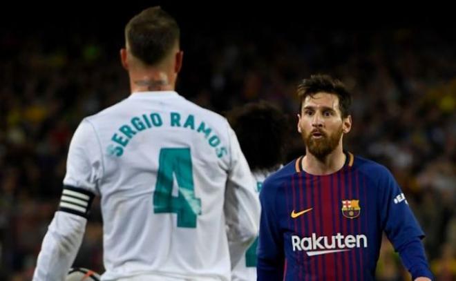 Messi y Sergio Ramos, en un partido de la pasada temporada.
