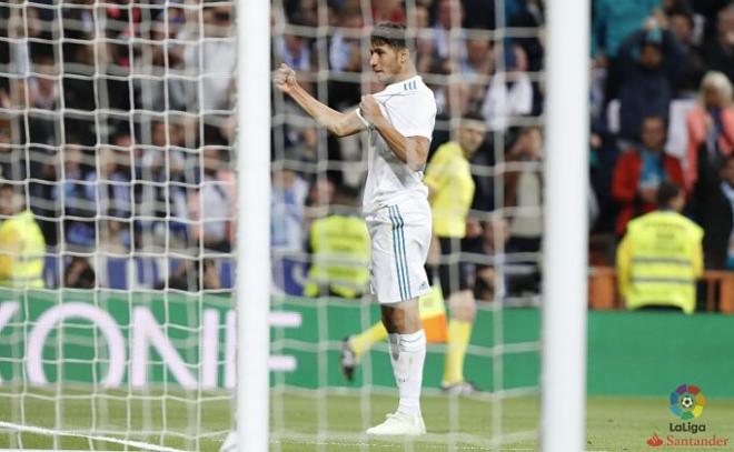 Achraf celebra su gol al Celta (Foto: LaLiga).