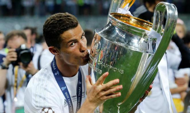 Cristiano Ronaldo en la Champions.