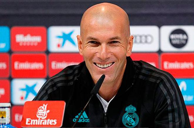 Zidane, en rueda de prensa.