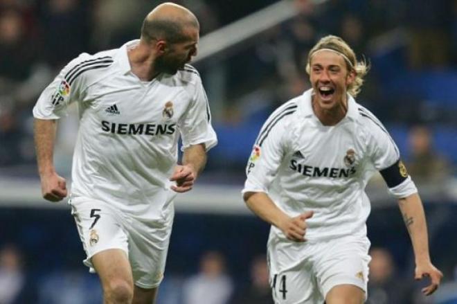 Zidane y Guti en el Real Madrid.