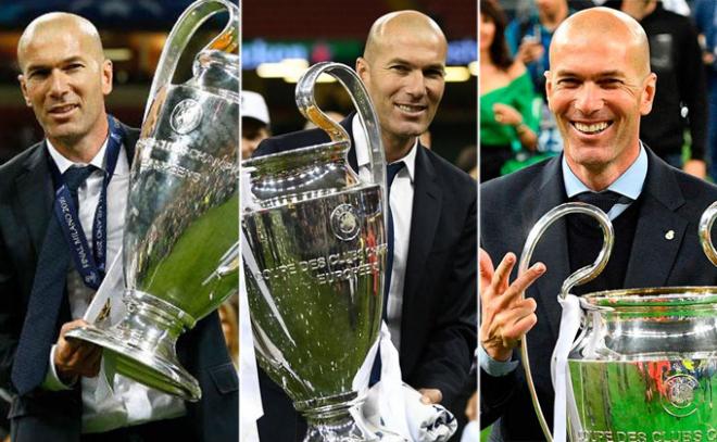 Zidane coronó Milán, Cardiff y Kiev.
