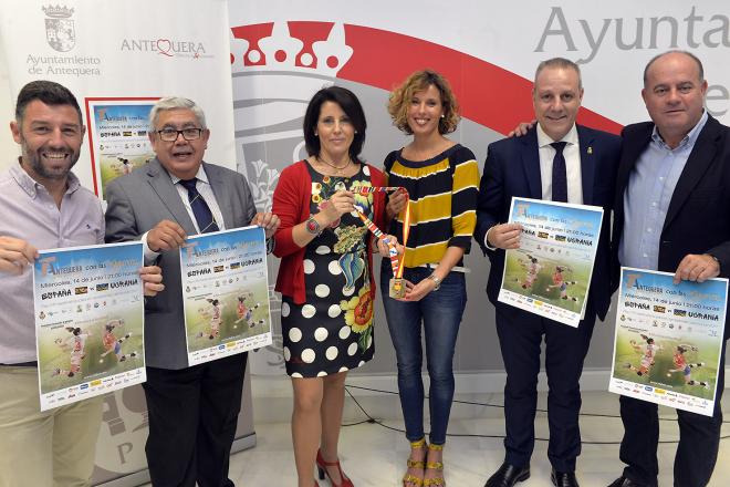 Presentación del partido España-Ucrania en Antequera.